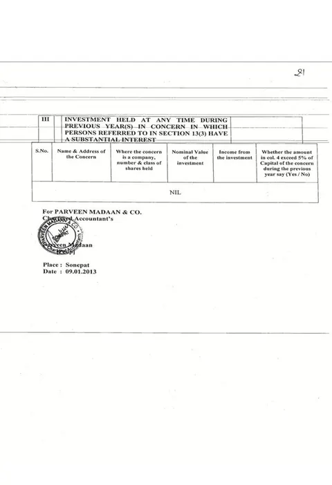 List of documents (Annexures) – page 86