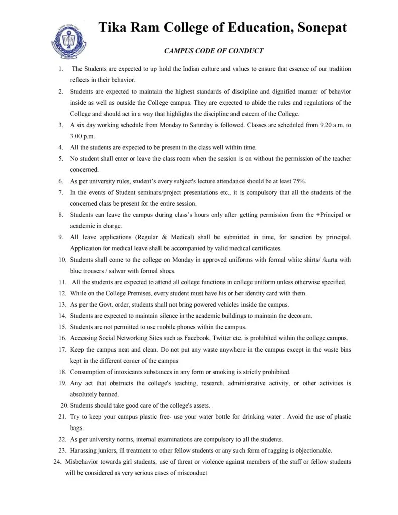 CAMPUS CODE OF CONDUCT 791x1024