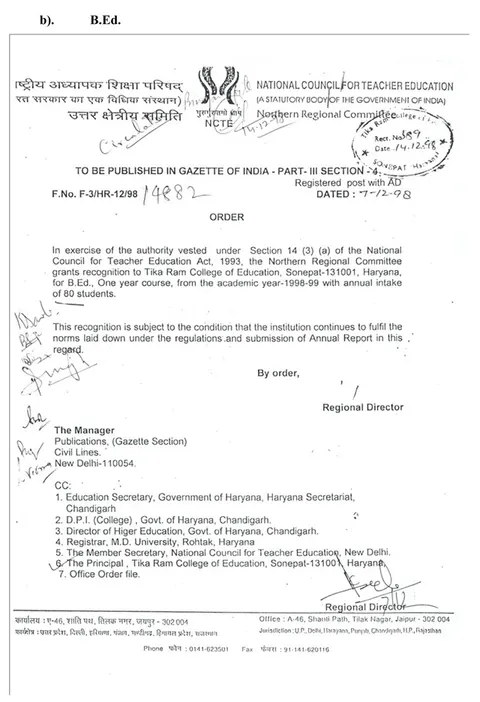 List of documents (Annexures) – page 66